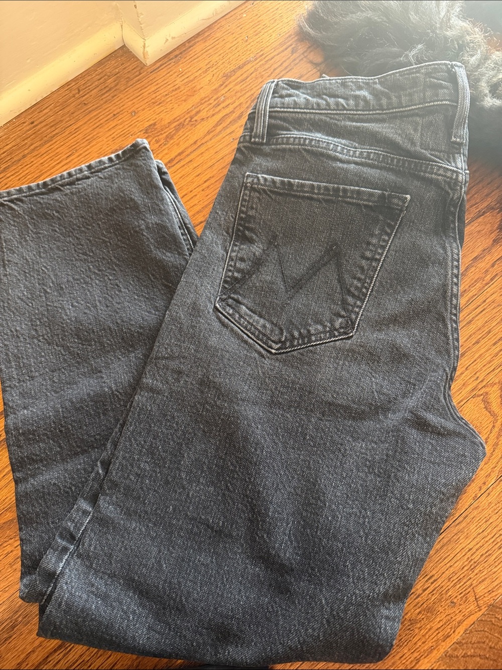 MOTHER Women's Black Denim Jeans